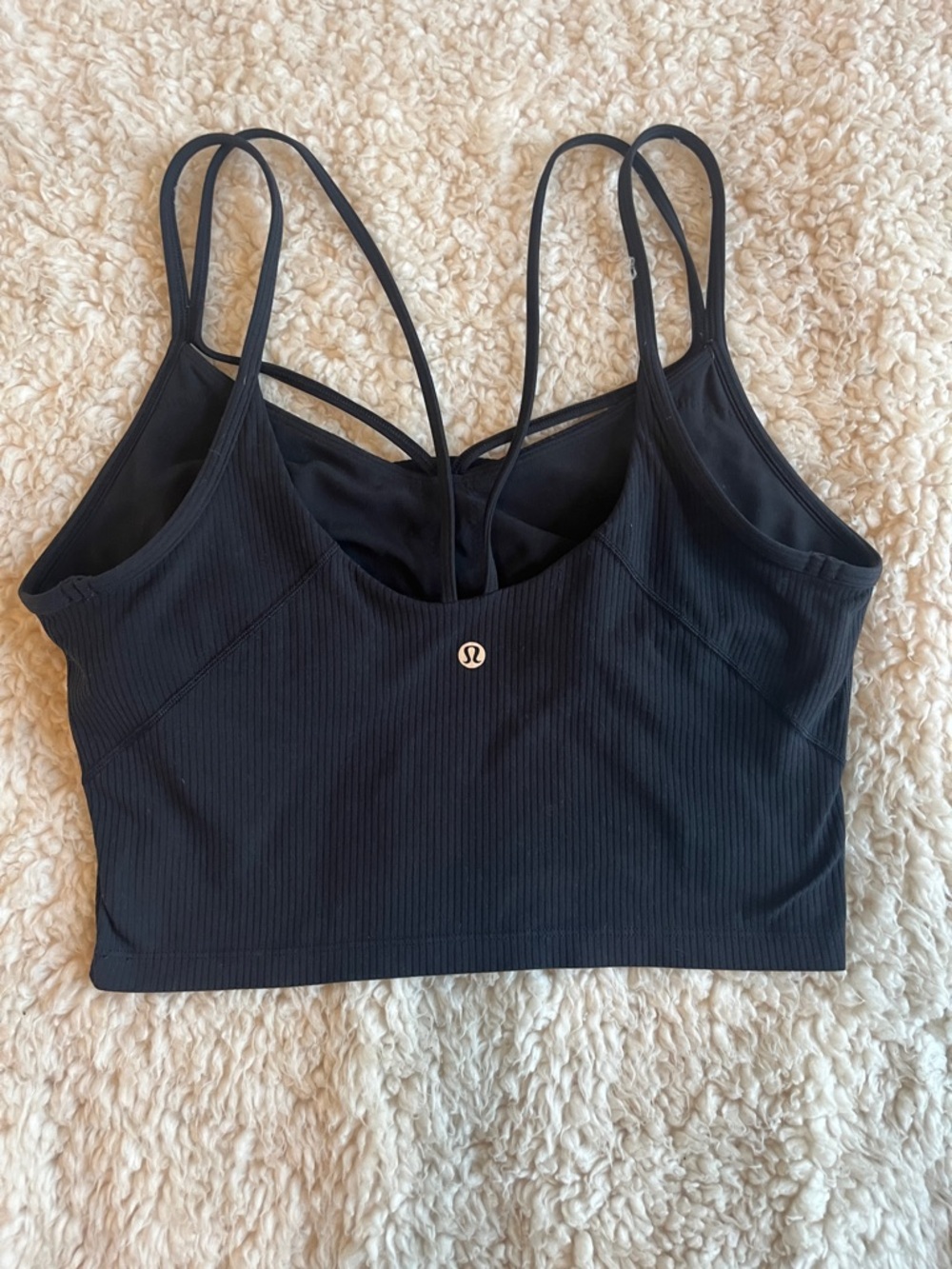 Lululemon athletica align Strappy Ribbed Tank in Black Size 12 - Picture 5 of 6